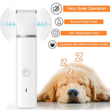Veeconn Dog Clippers Grooming Kit – Low Noise, Rechargeable Nail Grinder & Paw Trimmer