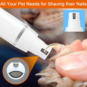 Veeconn Dog Clippers Grooming Kit – Low Noise, Rechargeable Nail Grinder & Paw Trimmer
