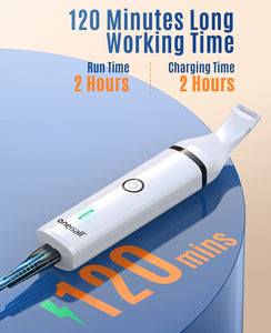 oneisall Cordless Dog Clippers with Double Blades & Low Noise (White)
