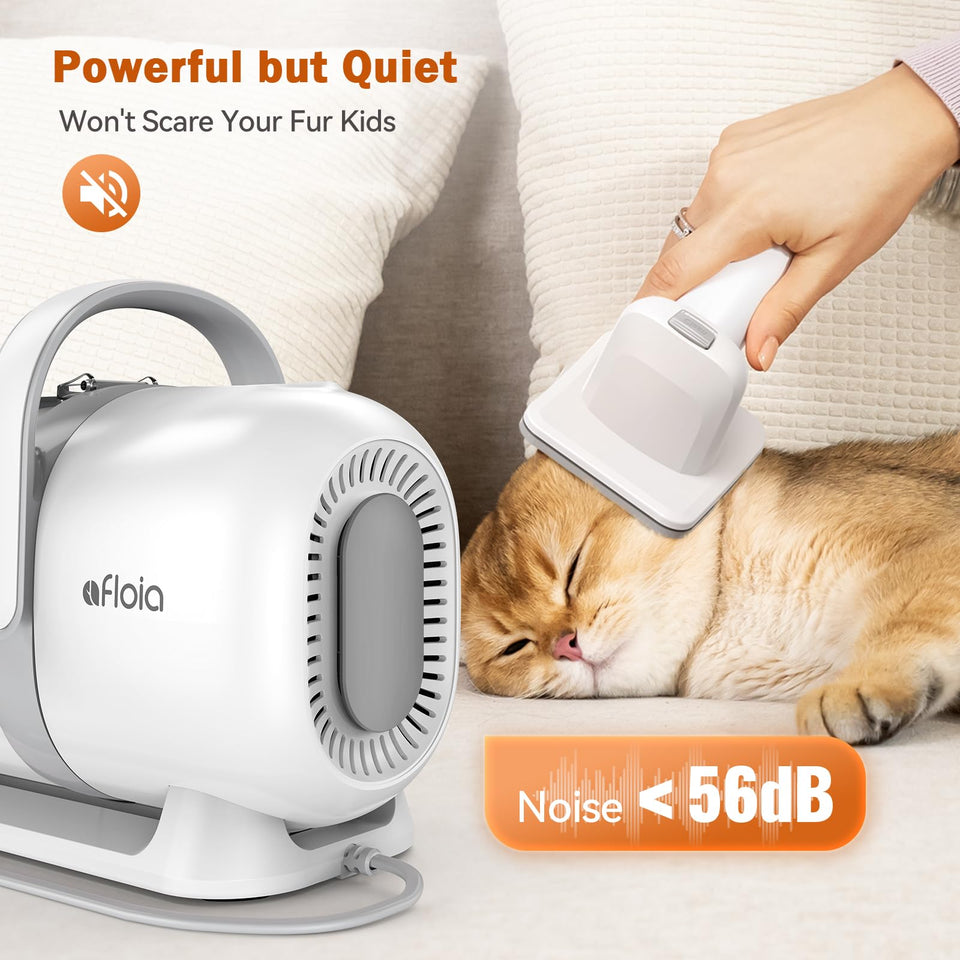 Afloia Dog Grooming Kit – Vacuum, Clippers, Nail Trimmer & 6 Tools
