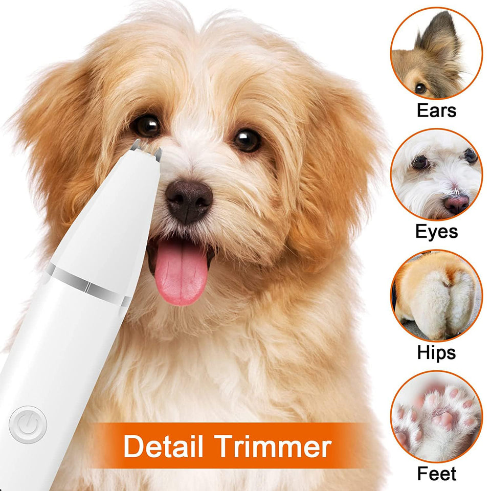 Veeconn Dog Clippers Grooming Kit – Low Noise, Rechargeable Nail Grinder & Paw Trimmer
