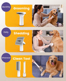 oneisall Dog Hair Vacuum & Grooming Kit – 12kPa, Low Noise for Shedding & Home Cleaning