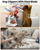 oneisall 13000Pa Dog Grooming Vacuum & Clippers Kit with 7 Tools