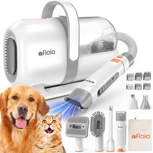 Afloia Dog Grooming Kit – Vacuum, Clippers, Nail Trimmer & 6 Tools