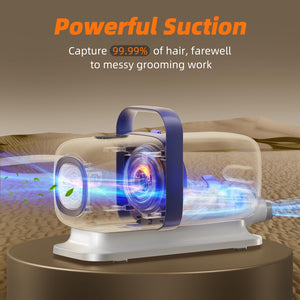 buenkee Dog Grooming Kit with Vacuum, Clipper & Shedding Brush