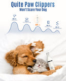 oneisall Cordless Dog Clippers with Double Blades & Low Noise (White)