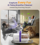 oneisall Dog Hair Vacuum & Grooming Kit – 12kPa, Low Noise for Shedding & Home Cleaning
