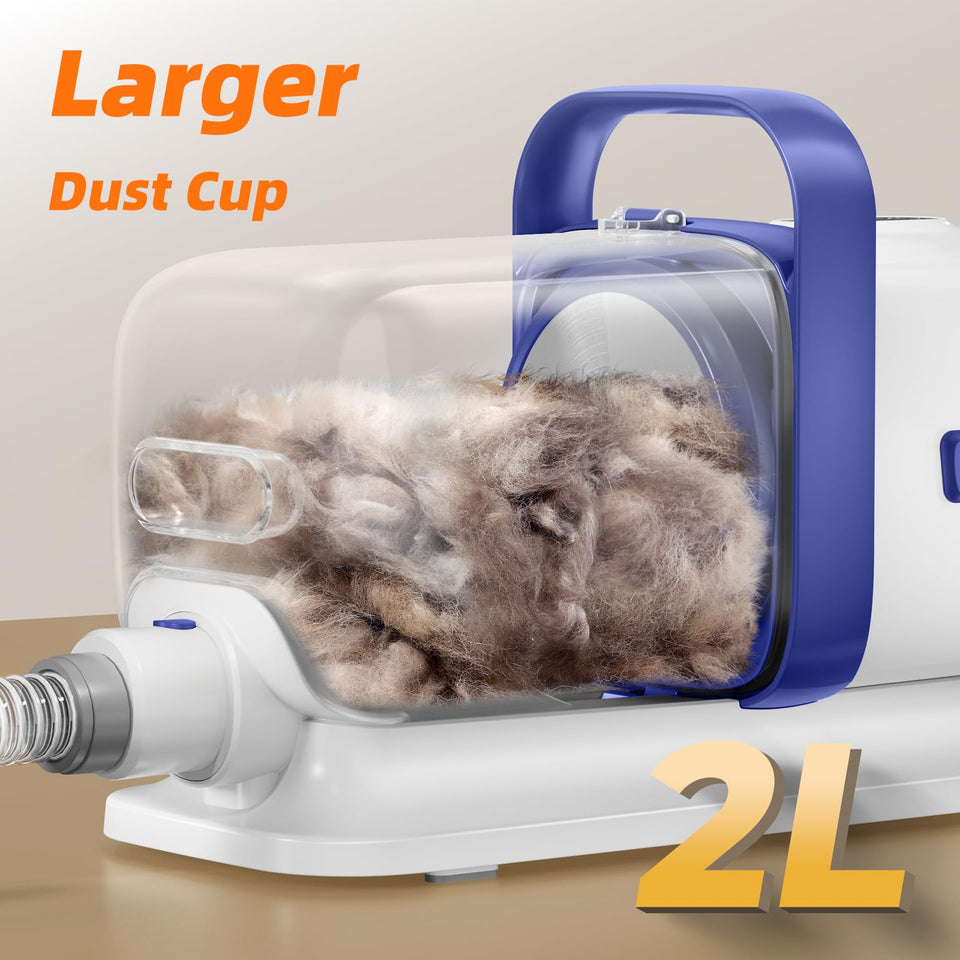 buenkee Dog Grooming Kit with Vacuum, Clipper & Shedding Brush