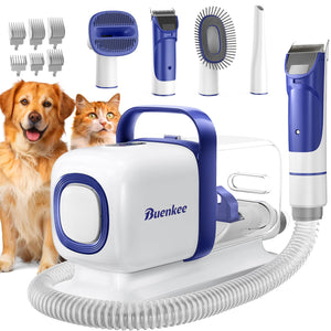 buenkee Dog Grooming Kit with Vacuum, Clipper & Shedding Brush