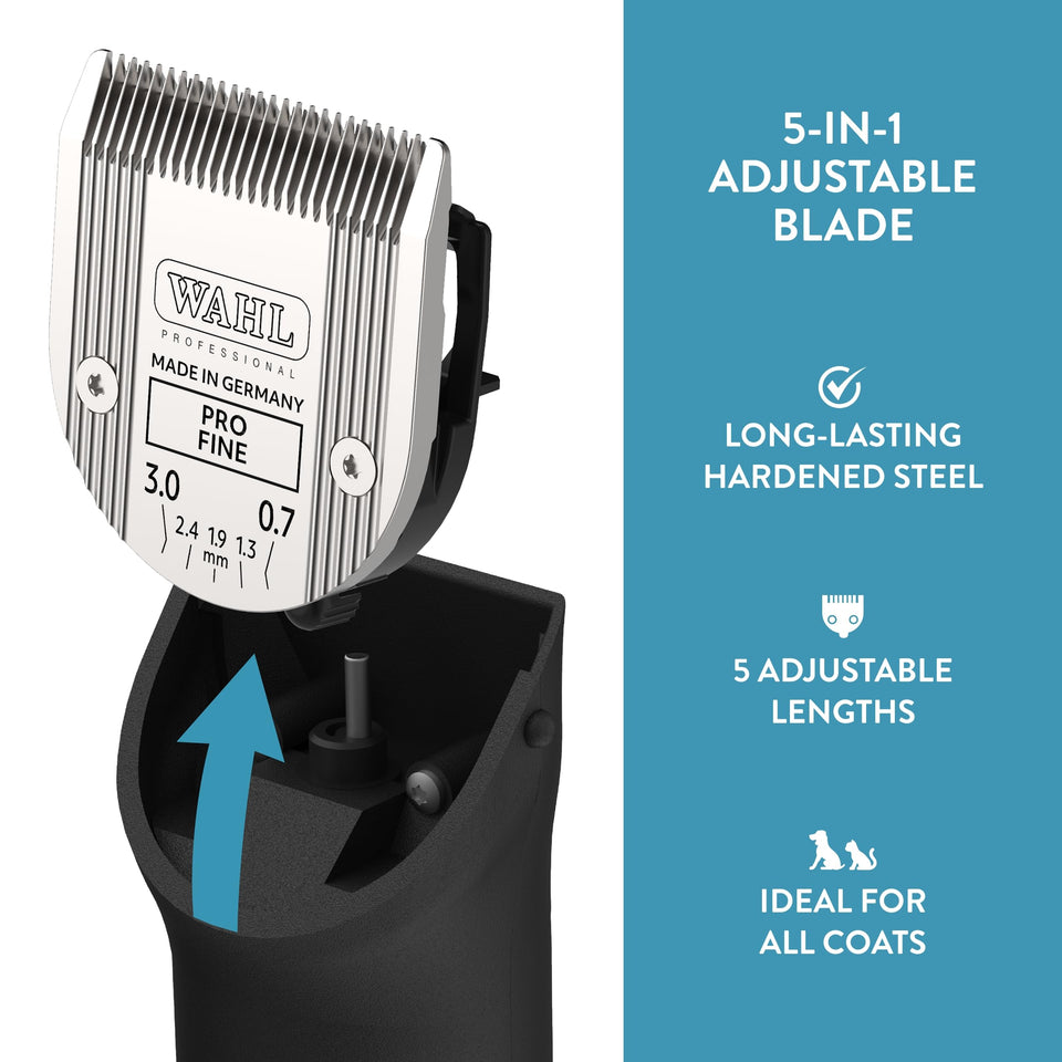 WAHL 5-in-1 Adjustable Blade Pet Clippers – Arco, Bravura, and More