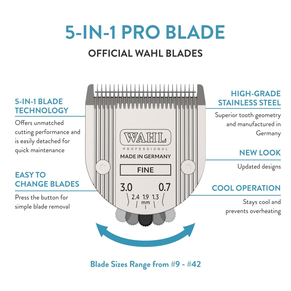 WAHL 5-in-1 Adjustable Blade Pet Clippers – Arco, Bravura, and More