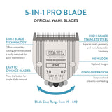 WAHL 5-in-1 Adjustable Blade Pet Clippers – Arco, Bravura, and More
