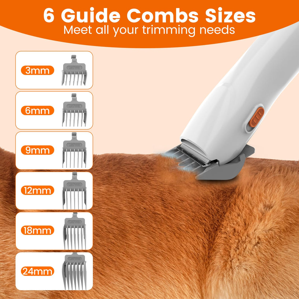 ubrobo Dog Grooming Vacuum Kit – 12,000Pa Vacuum, Clippers & Shedding Brush (PG10)