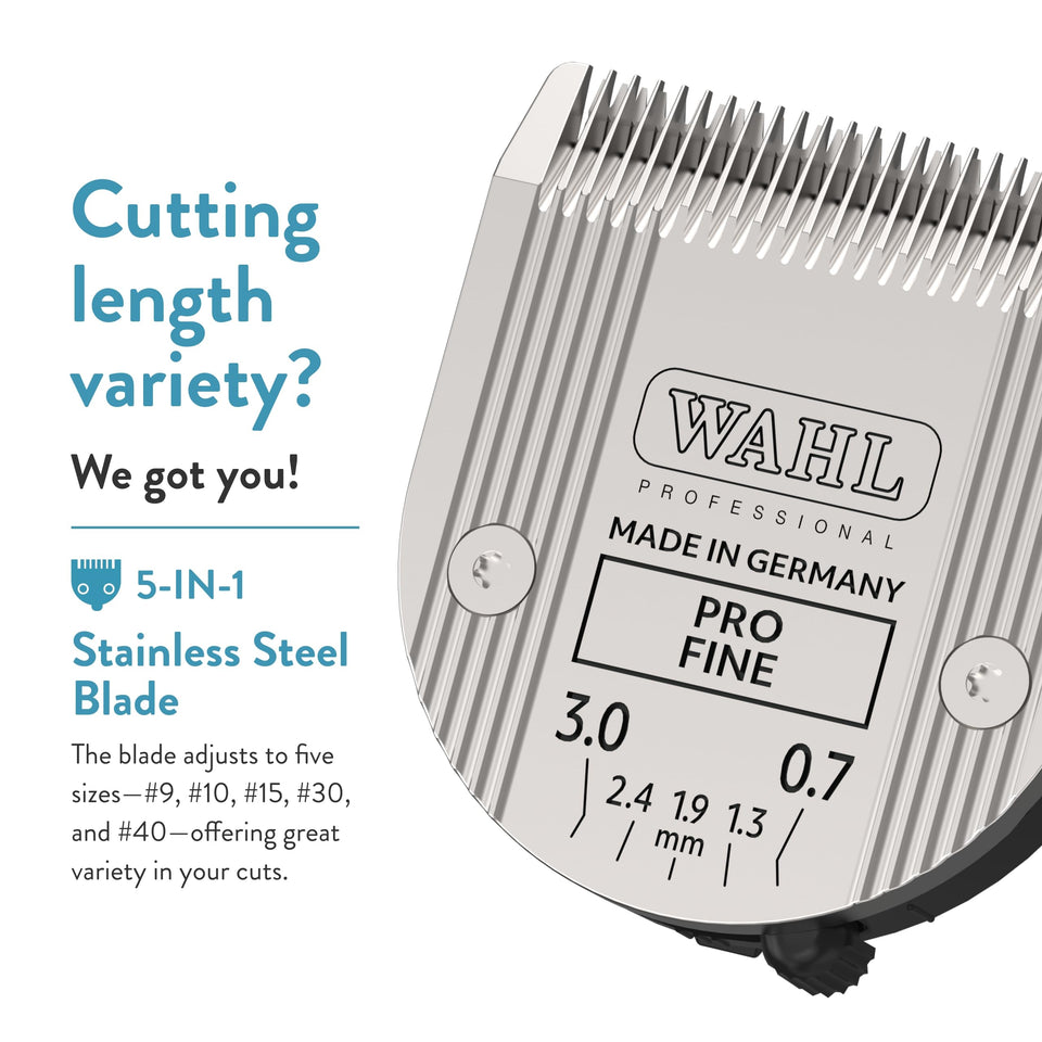 WAHL 5-in-1 Adjustable Blade Pet Clippers – Arco, Bravura, and More