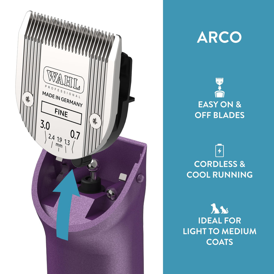 Wahl Arco Pet Cordless Clipper Kit – Purple