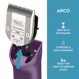 Wahl Arco Pet Cordless Clipper Kit – Purple