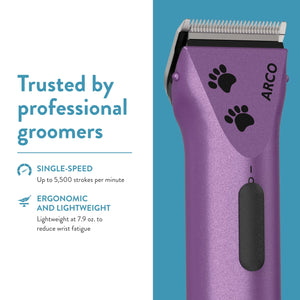 Wahl Arco Pet Cordless Clipper Kit – Purple